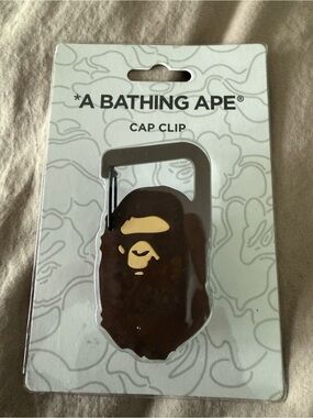 Cap Clip - Brown Ape Logo.